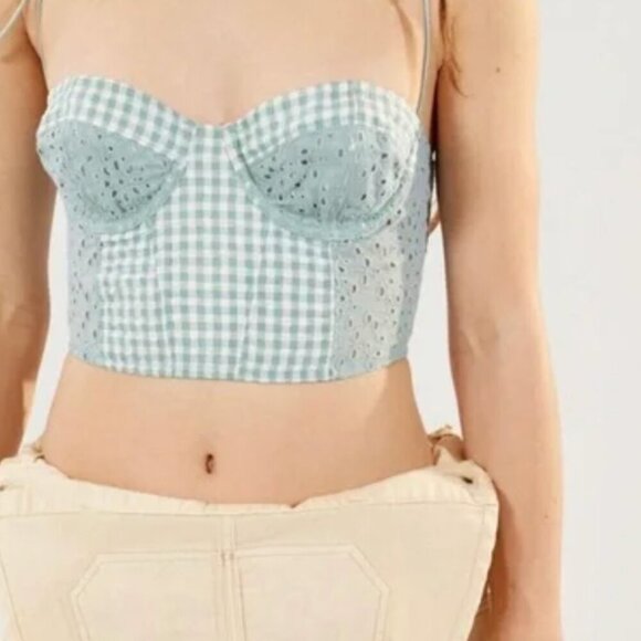 Urban Outfitters Sweet On You Gingham Bustier - Picture 2 of 6
